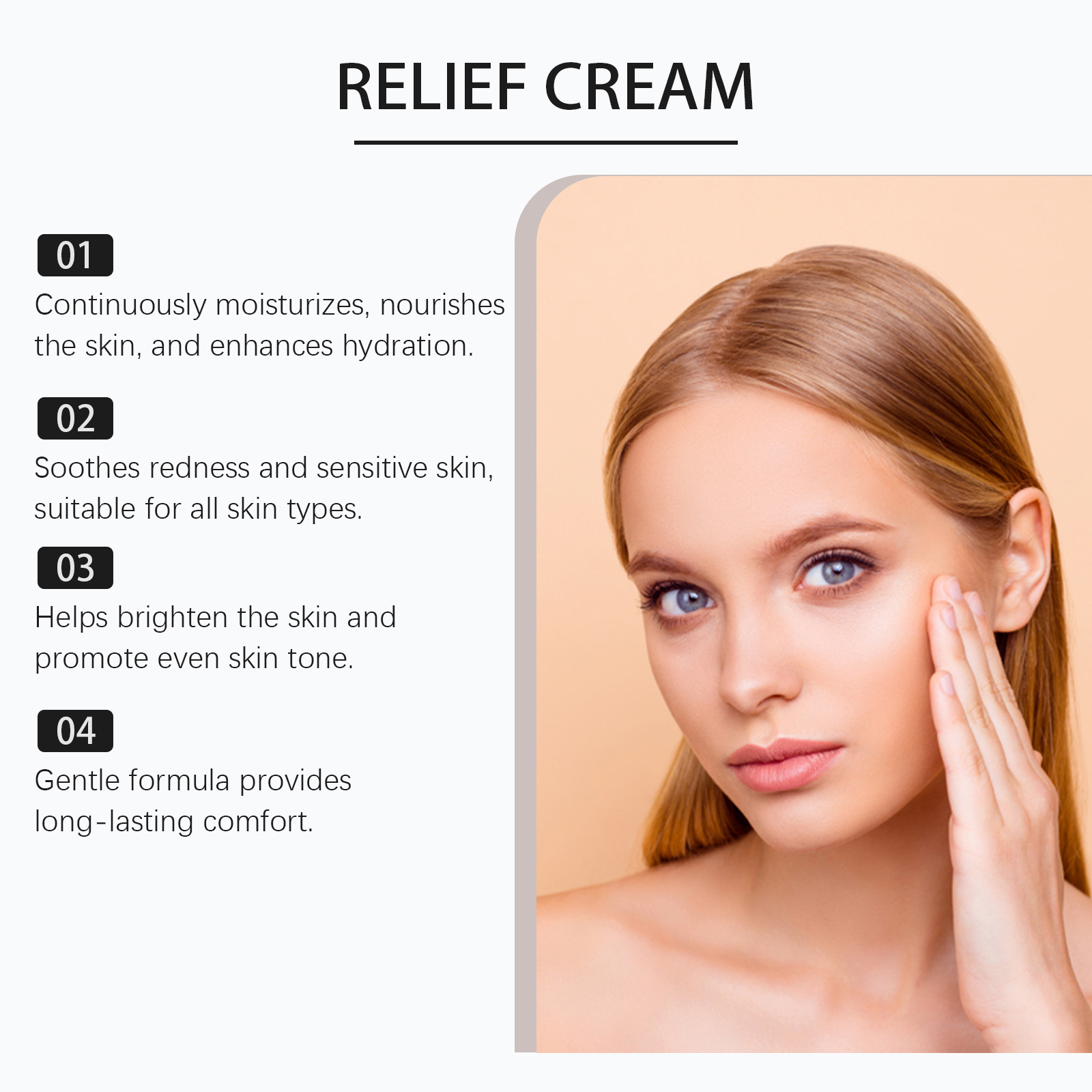 345 Relief Cream Moisturizing  - Skincare Glowing ulasan dan harga