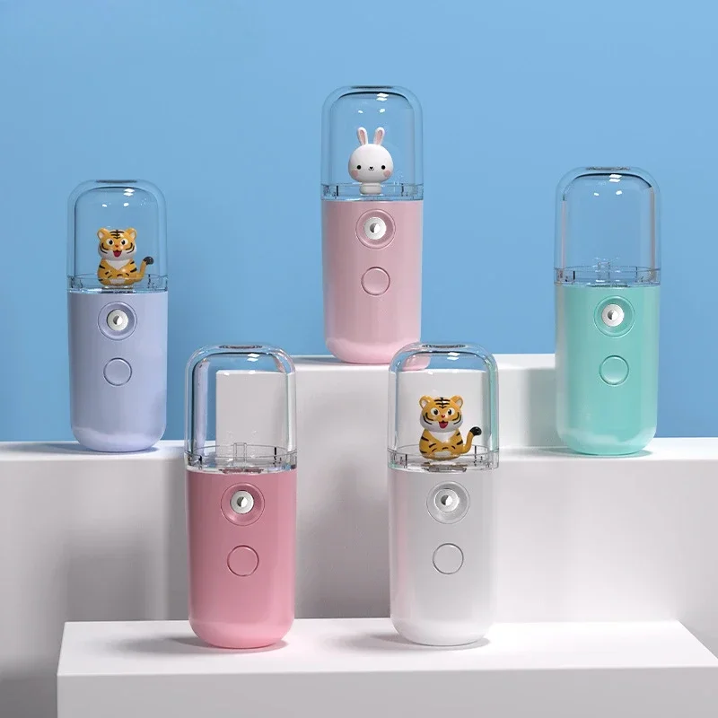 Cartoon Mini Facial Humidifier - Skincare Glowing ulasan dan harga